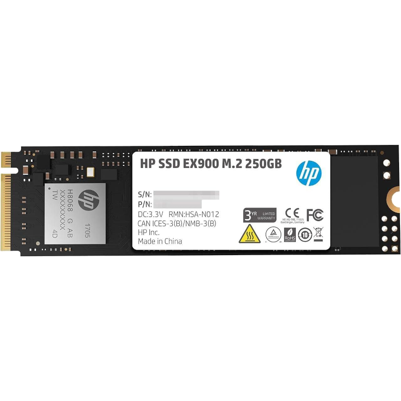 Накопичувач SSD HP M.2 250GB EX900 (2YY43AA)